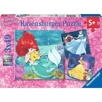 Puzzle Puzzle 3x49 Disney Princezny - Večerní pohádka