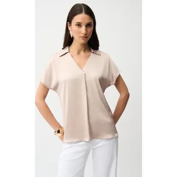 Joseph Ribkoff halenka s límečkem a výstřihem 261191/4370 Béžová 40/12