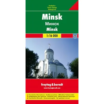 Minsk Mińsk Białoruś mapa 1:16 000 Kolektiv autorů