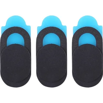 Nalepovací krytka kamery pro Apple zařízení - 3 ks - černá