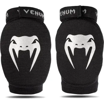 Chránič holeně pro bojový sport Venum Kontact Elbow Guards - Black/Silver Velikost: M