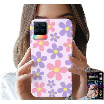 Pouzdro na mobilní telefon POUZDRO pro Realme 8 / 8 Pro - Barevné Sedmikrásky, Sedmikráska, Květiny