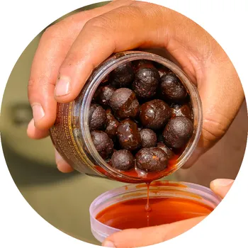 Boilies One More Cast Dumbells Gravy Infused Hardened Dumbells Paella 150 g 12x16 mm & 14x18 mm