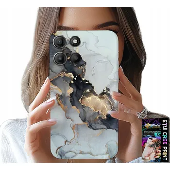 Pouzdro na mobilní telefon POUZDRO PRO MOTOROLA MOTO G15 - ELEGANTNÍ MRAMOR MÓDNÍ ŽENSKÉ