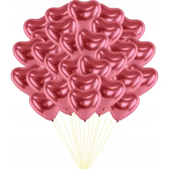 Obraz Růžový balónek srdce na vzduch nebo helium 25 cm