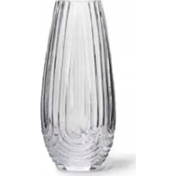 Váza Váza na květiny dekorativní rýhovaná silné sklo 7 x 25 cm