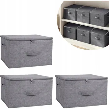 Úložný box Univerzální krabička ORGANIZÉR KONTEJNER 3 kusy 40 x 30 x 21 cm