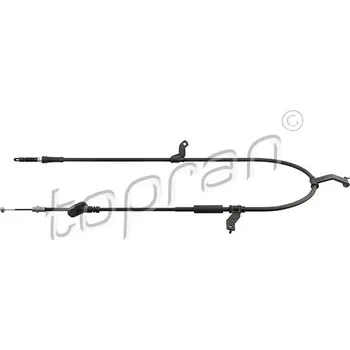Lanko parkovací brzdy Tažné lanko, parkovací brzda TOPRAN 821 040