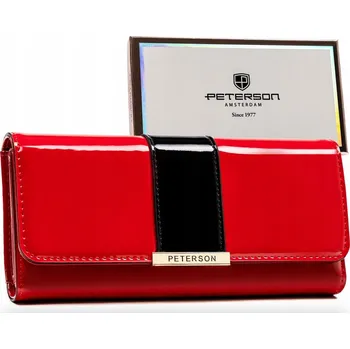 Peněženka Velká dámská lakovaná peněženka RFID Peterson eko kůže