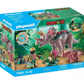 Stavebnice Playmobil Triceratops s mládětem PLAYMOBIL® 71821
