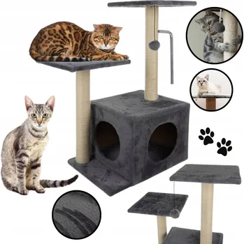 Nízké škrabadlo, pelíšek, škrabací sloupek, věž DexXer 61 - 100 cm