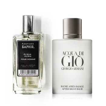 Pánský parfém Armani Acqua di Gio Pour Homme - SAPHIR - Acqua Uomo 50 ml, inspirace, vůně pro pány