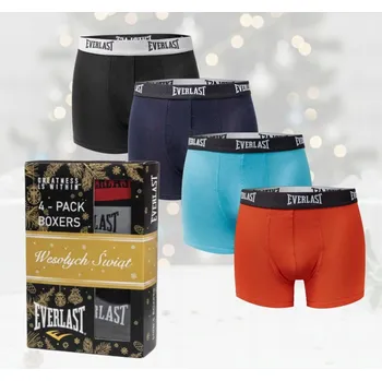 Pánská móda EVERLAST pánské bavlněné boxerky 4 ks vel. XXL mix barev