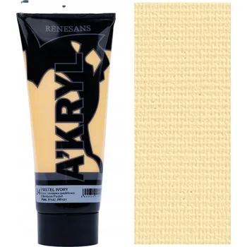 Vodová barva Barva akrylová barva Renesans A'kryl 200 ml. pastelová slonová kost č.