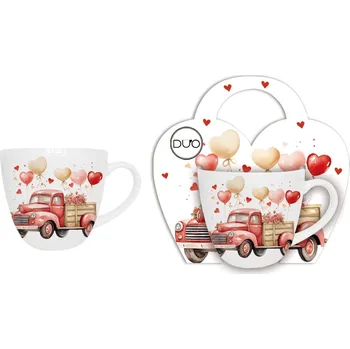 Porcelánový hrnek AUTO 460 ml v papírovém košíku