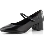 Tamaris lodičky se širokým podpatkem a páskem black leather 1-22311-43 - 38 | P703530