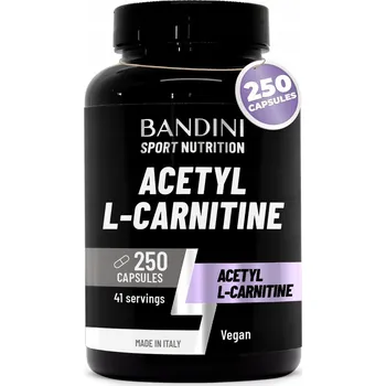 Spalovač tuku Bandini Acetyl L-Carnitine 250 kapslí, 3000mg denní dávka L-CARNITINE+