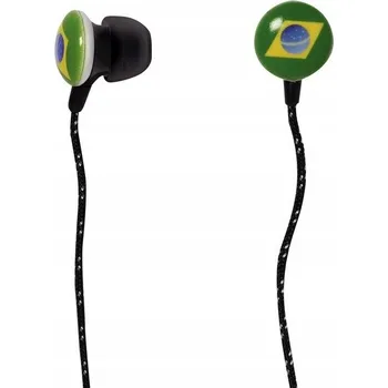 Sluchátka SLUCHÁTKA DO UŠÍ LAUSON EH196 VLAJKA BRAZÍLIE 1,2M TŘI ŠPUNTY