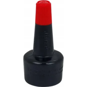 Výtvarná barva Rychleschnoucí inkoust na razítka KW Trade 28 ml červený