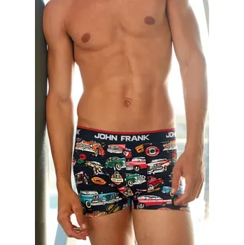 Pánské spodní prádlo Pánské boxerky John Frank JFBD211 XXL Černá