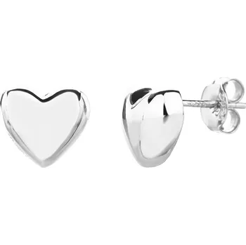 Náušnice Bealio BEALIO 14267 Stříbrné náušnice SRDÍČKO 03-14267-3917