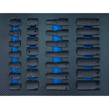 MB-TCI-611, Vložka do dílenského vozíku 2/3: sada silových nástrčných šestihranných hlavic