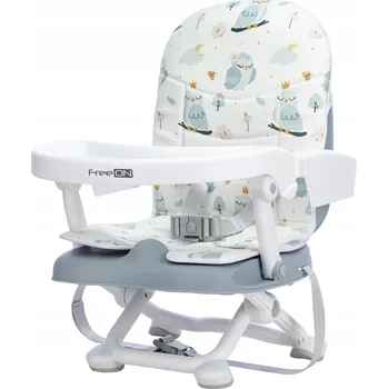 Jídelní židlička FREEON Jídelní židlička na židli - šedá Sova