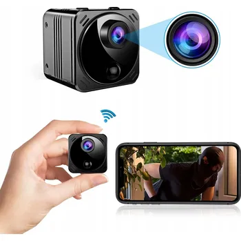 IP kamera Mini kamera Lewer 4K Wi-Fi s nočním režimem a držákem