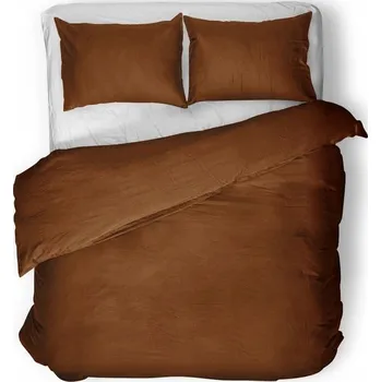 Povlečení Povlečení UNI BROWN luxusní egyptská bavlna 140 x 200/260