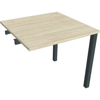 Psací stůl Stůl pracovní US 800 R řetězící rovné - AKÁT , ČERNÁ