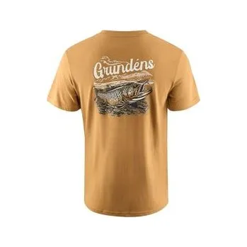 Pánské tričko Grundéns Leroy Brown SS T-Shirt Whiskey Velikost: M