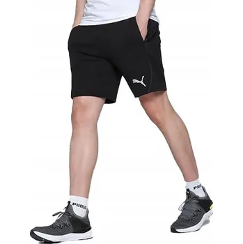 3251 KRAŤASY Puma PÁNSKÉ SPORTOVNÍ KALHOTY NA ZIP BAVLNĚNÉ ČERNÉ 3XL