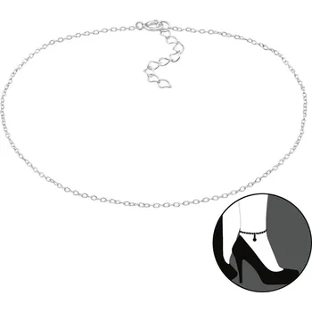 Řetízek Stříbrný řetízek na nohu