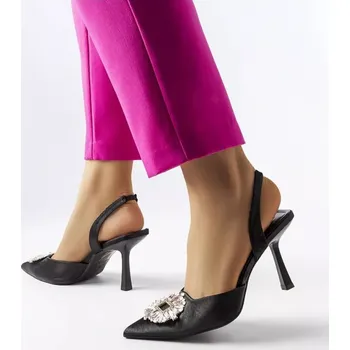 Dámské lodičky Dámské lodičky na jehlovém podpatku M508 Černá - Wellspring černá 39