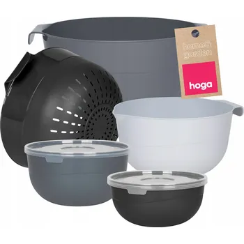 SADA KUCHYŇSKÝCH MISEK S VÍKY NÁDOBÍ MISKY CEDNÍK SÍTO 7 ks