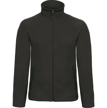 Pánská mikina B&C Pánská bunda micro fleece Velikost: 2XL, Barva: černá