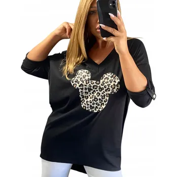 Dámská halenka Genesy halenka s krátkým rukávem střih asymetrická velikost 52