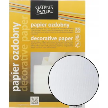 Barevný papír Ozdobný papír A4 Laid bílý 120g 50 ks