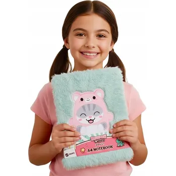 Zápisník Zápisník A4 notes KAWAII linkovaný sešit 80 stran obálka ZELEŇ