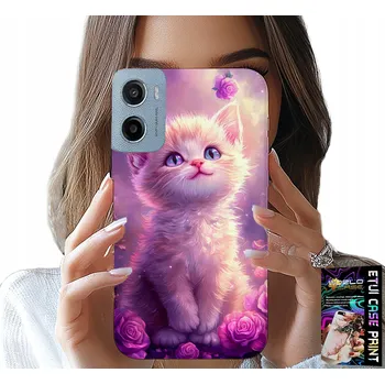 Pouzdro na mobilní telefon POUZDRO PRO MOTOROLA E15 / G05 - ROZTOMILÉ KOTĚ, KOČKA, SE ZVÍŘATY