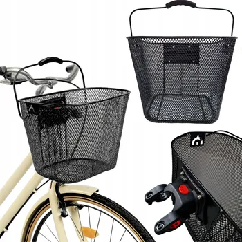 Košík na láhev KOŠÍK NA ŘÍDÍTKA NA KOLO NA NÁKUPY CLICK VELOXO DeLuxe ČERNÝ