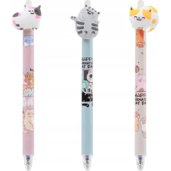 GELOVÁ PROPISKA VYMAZATELNÉ AUTOMATICKÉ MODRÝ INKOUST KOČKA 3D NEBULO