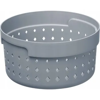 Úložný box Košík, organizér, úložný box kulatý SEOUL S Szary