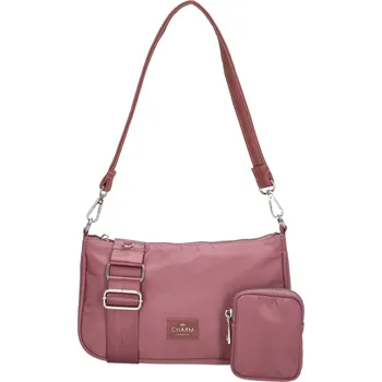 Charm London nylonová kabelka fialová