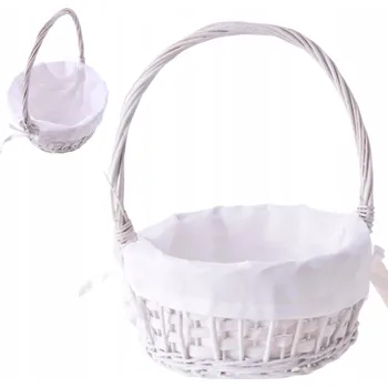 Nákupní košík Košík proutěný bílý 1 ks