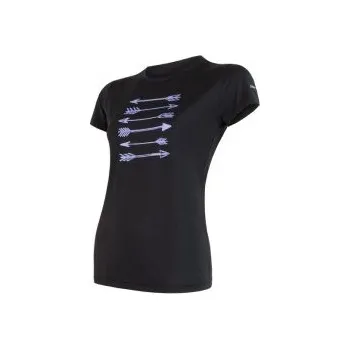 Dámské tričko SENSOR COOLMAX FRESH PT ŠÍPY dámské triko kr.rukáv černá L; Černá triko + DÁREK DLE VÝBĚRU!