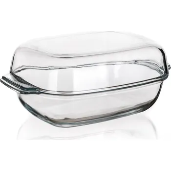 Nádoba na pečení pekáč hran.3,7+2l 34,5x22,5x14,5cm skl.s poklicí OK