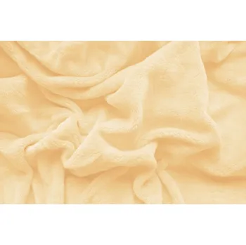 Prostěradlo PROSTĚRADLO MIKROPLYŠ 90x200cm - VANILKOVÉ