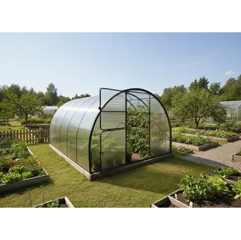 Skleník Skleník LANITPLAST DODO 300 3x4 m PC 6 mm černý LG4356