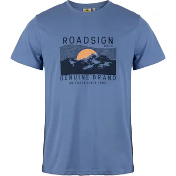 Pánské tričko Tričko Roadsign Australia východ slunce modré Barva: Modrá, Velikost: M